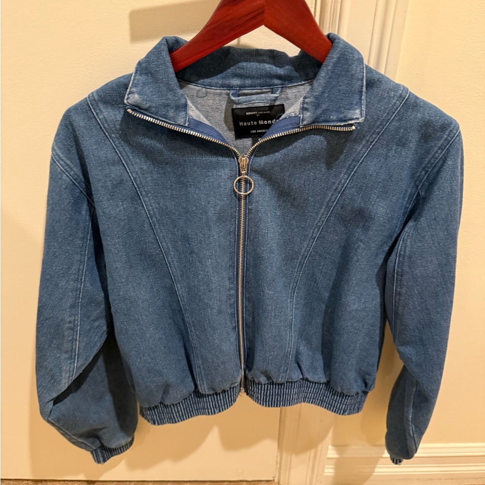 Haute monde women’s denim jacket size small